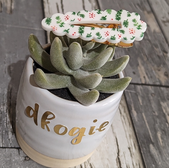 🎄Christmas Holly Acrylic Hair Barrette New! - Picture 5 of 5